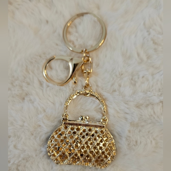 Black Purse Keychain Charm - Picture 2 of 2